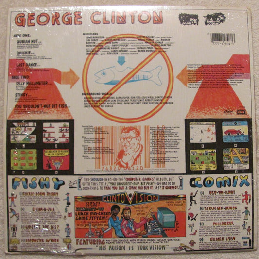 George Clinton : You Shouldn't-Nuf Bit Fish (LP, Album, Win)