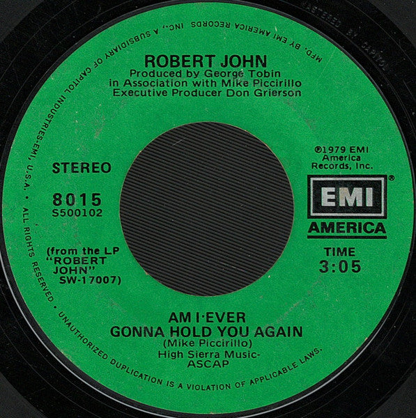 Robert John : Sad Eyes (7", Single)
