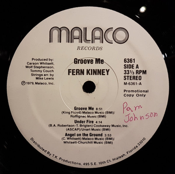 Fern Kinney : Groove Me (LP, Album, Promo)