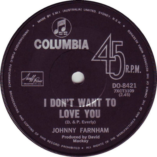 Johnny Farnham* : Jamie (7", Single)
