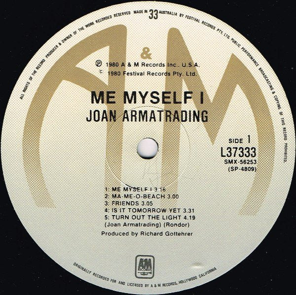 Joan Armatrading : Me Myself I (LP, Album)