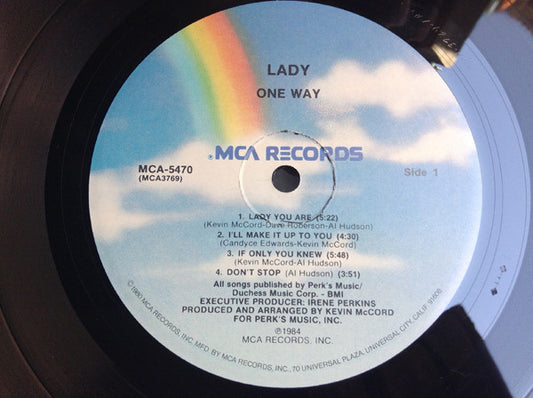 One Way : Lady (LP, Album, Pin)