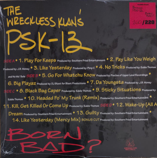 PSK-13 : Born Bad? (2xLP, Album, Ltd, Num, RE)