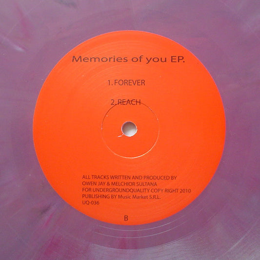Owen Jay & Melchior Sultana : Memories Of You EP. (12", EP, Pur)