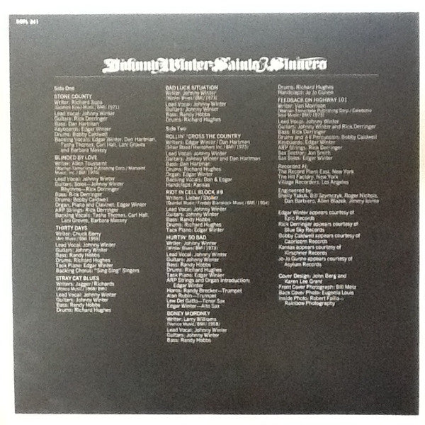 Johnny Winter : Saints & Sinners (LP, Album)