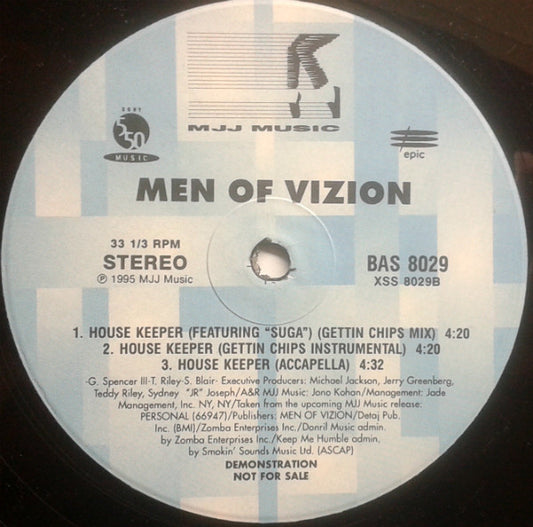 Men Of Vizion : House Keeper (12", Promo)