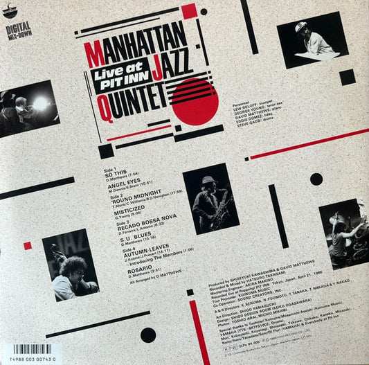 Manhattan Jazz Quintet : Live At Pit Inn (2xLP, Album)