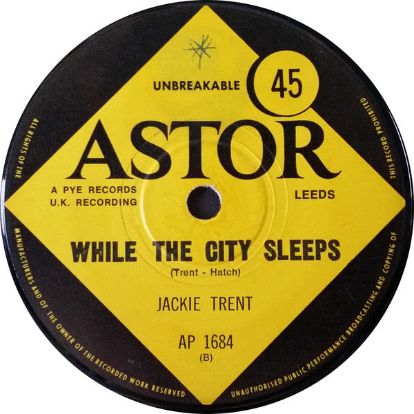 Jackie Trent : Look At The Rain / While The City Sleeps (7", Single)