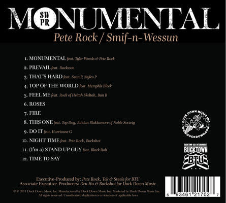 Pete Rock / Smif-N-Wessun : Monumental (CD, Album)