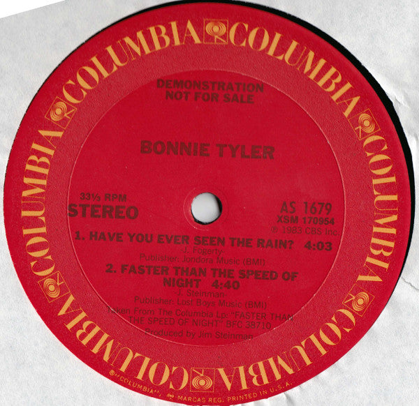 Bonnie Tyler : Total Eclipse Of The Heart (12", Promo)