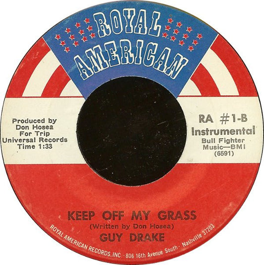 Guy Drake : Welfare Cadilac / Keep Off My Grass (7", M/Print, Sou)
