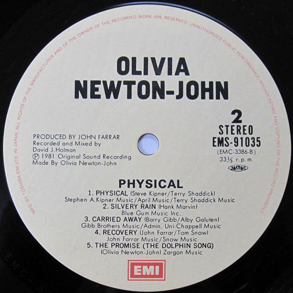 Olivia* = オリビア・ニュートン・ジョン* : Physical = 虹色の扉 (LP, Album, Gat)