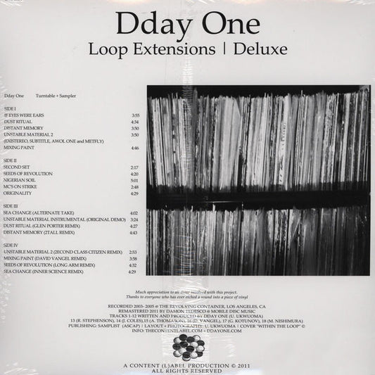 Dday One : Loop Extensions | Deluxe (2xLP, Album, Dlx, Ltd, RE, RM)