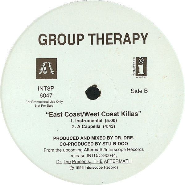 Group Therapy : East Coast/West Coast Killas (12", Promo)