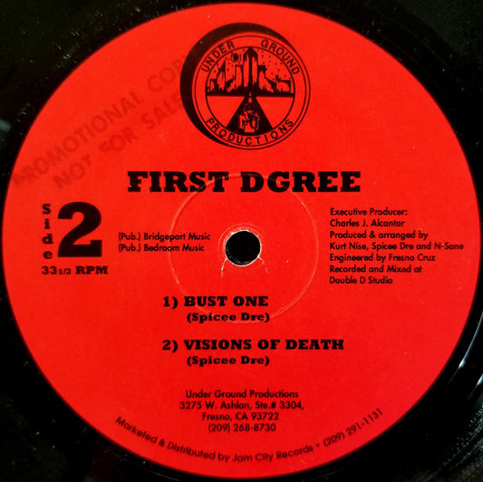 First Dgree : Bust One / Visions Of Death (12")