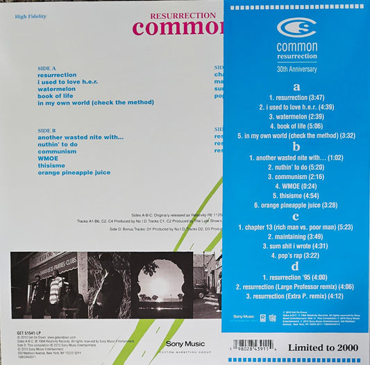 Common : Resurrection (2xLP, Ltd, RE, 30t)