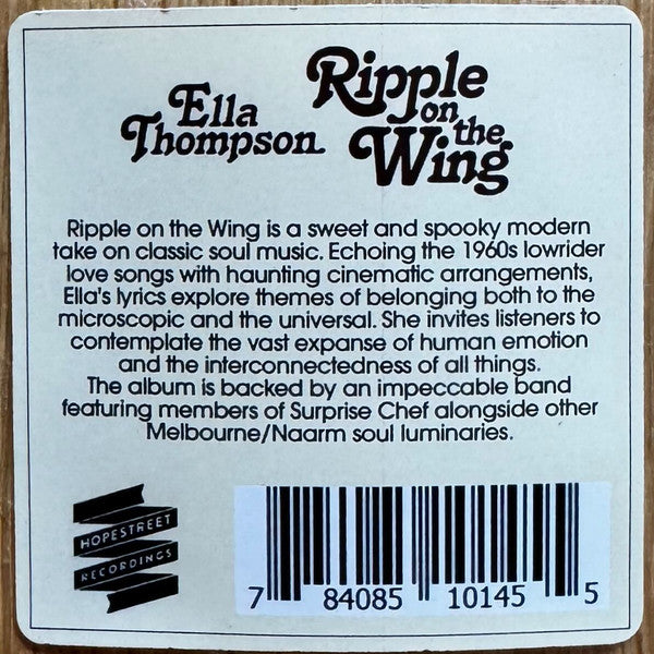 Ella Thompson : Ripple On The Wing (LP)