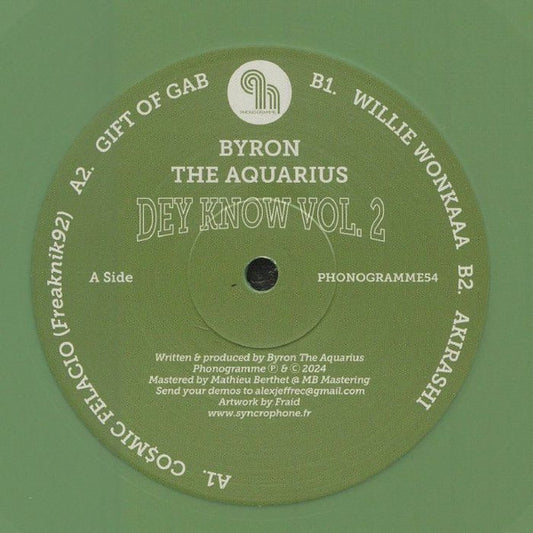 Byron The Aquarius : Dey Know Vol. 2 (12")
