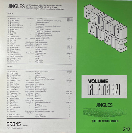 Various : Jingles Volume Fifteen (LP)