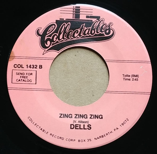 The Dells : Dreams Of Contentment / Zing Zing Zing (7", RE)