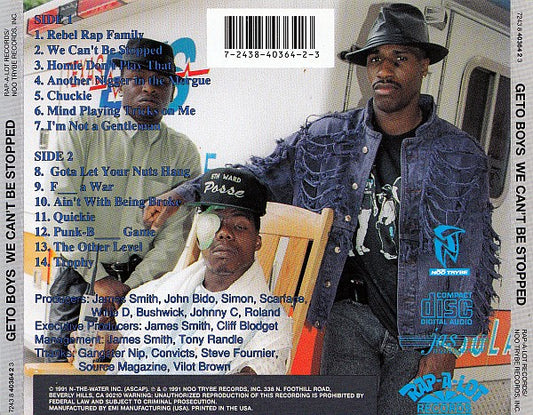 Geto Boys : We Can't Be Stopped (CD, Album, RE)