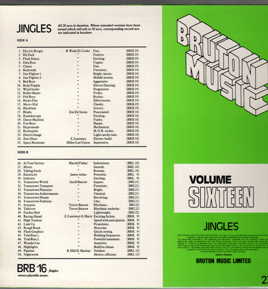 Various : Jingles Volume Sixteen (LP)