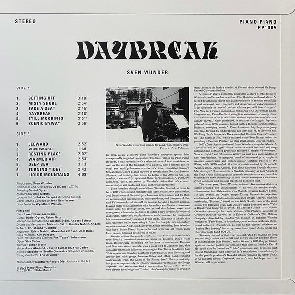 Sven Wunder : Daybreak (LP, Album)