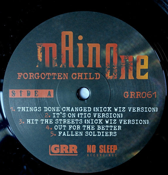 Nick Wiz Presents Main One : Forgotten Child (2xLP, Comp, Ltd)