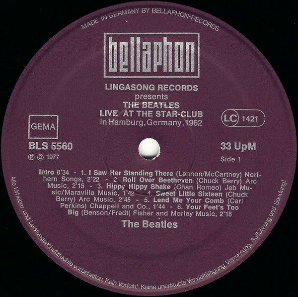 The Beatles : Live! At The Star-Club In Hamburg, Germany; 1962 (2xLP, Album, All)