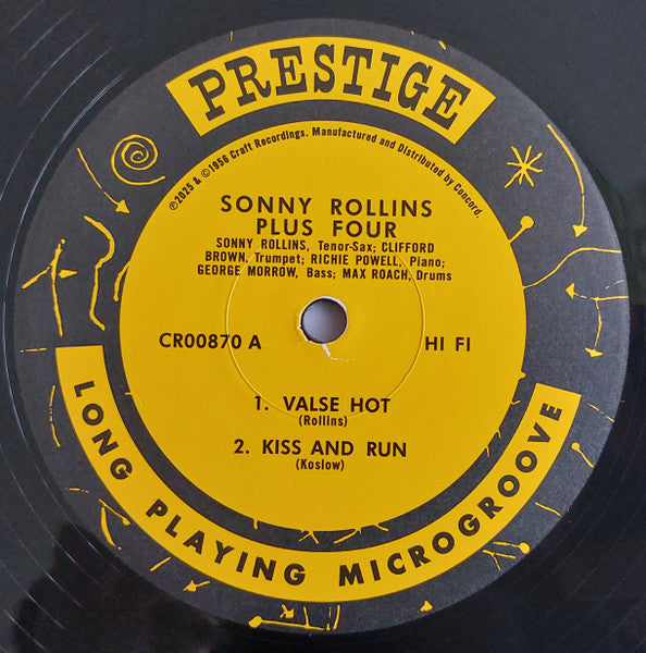 Sonny Rollins : Plus 4 (LP, Album, Mono, RE, 180)