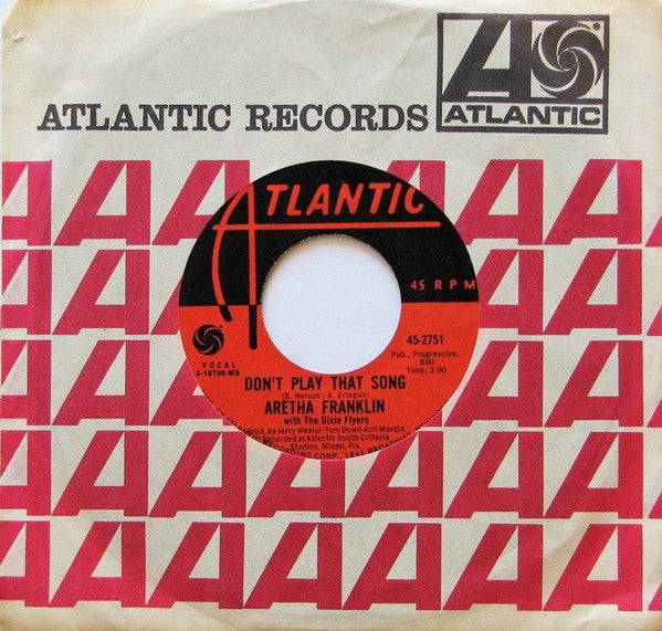 Aretha Franklin : Don't Play That Song / Let It Be (7", Single, MO )