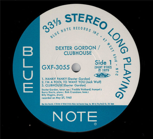 Dexter Gordon : Clubhouse (LP, Album, Ltd)