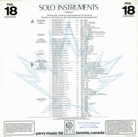 Various : Solo Instruments Volume 1 (LP)