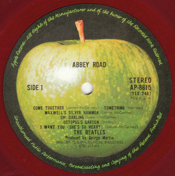 The Beatles : Abbey Road (LP, Album, Red)