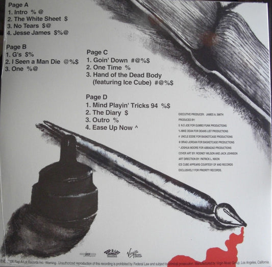 Scarface (3) : The Diary (2xLP, Album, RE, RM, Red)