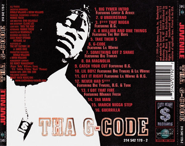 Juvenile (2) : Tha G-Code (CD, Album)