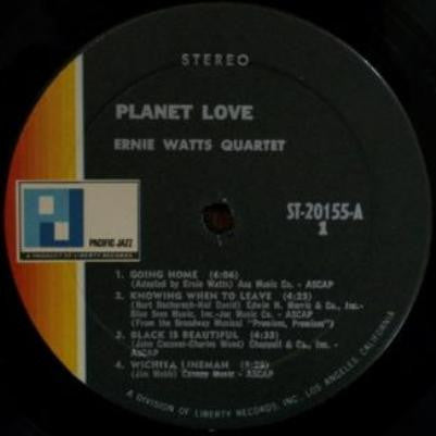 Ernie Watts Quartet : Planet Love (LP, Album)