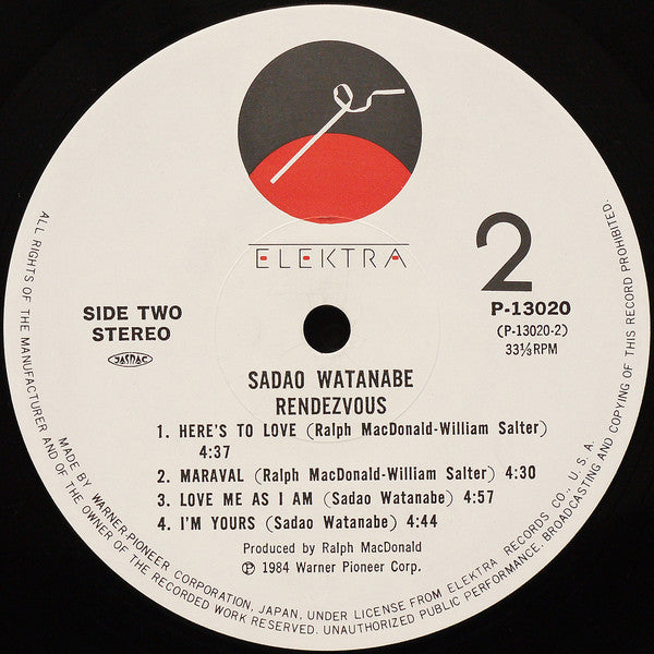 Sadao Watanabe : Rendezvous (LP, Album)