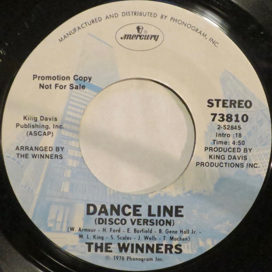 The Winners : Dance Line (7", Promo, Styrene, Ter)