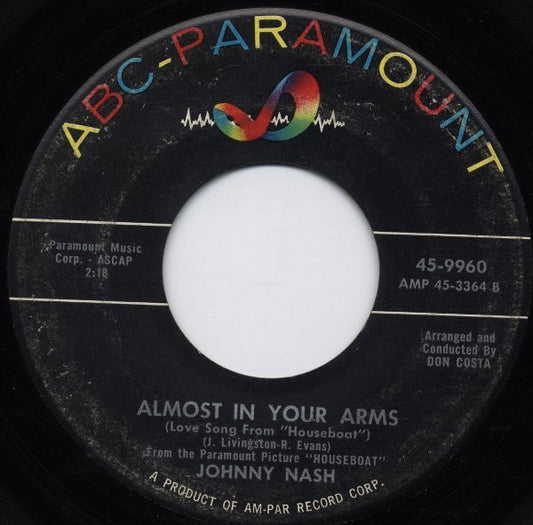 Johnny Nash : Midnight Moonlight / Almost In Your Arms (7")