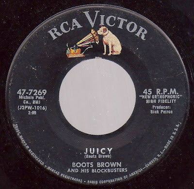 Boots Brown And His Blockbusters : Cerveza / Juicy (7", Single, Roc)