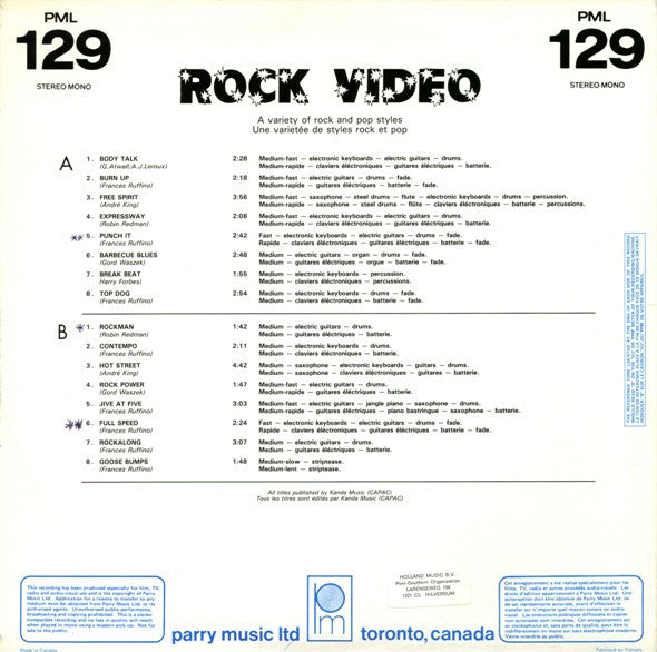 Various : Rock Video (LP)
