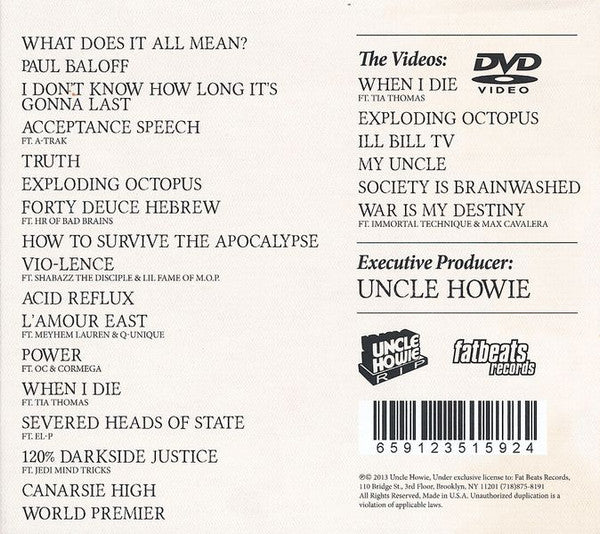 Ill Bill : The Grimy Awards (CD, Album + DVD-V)