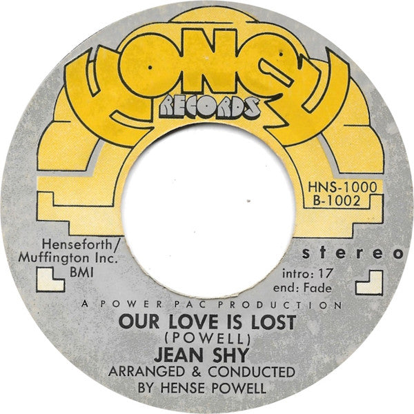 Jean Shy : Don't Touch Me / Our Love Is Lost (7")