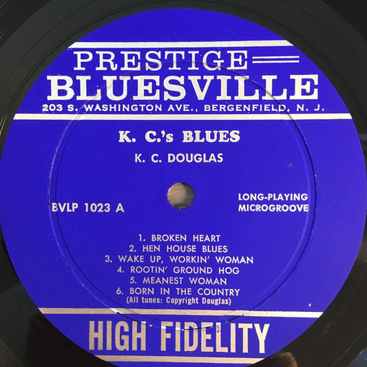 K.C. Douglas : K.C.'s Blues (LP, Album, Mono)