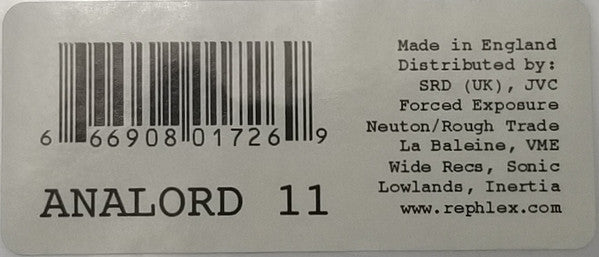 AFX* : Analord 11 (12")
