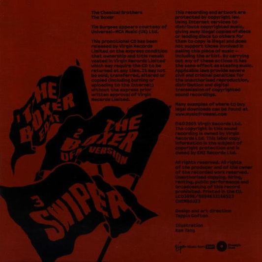 The Chemical Brothers : The Boxer (CD, Single, Promo)