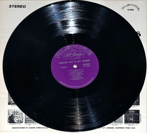 101 Strings : Greatest Hits Of Ray Charles (LP, Album)