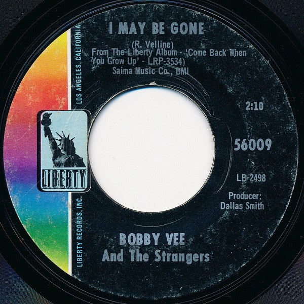 Bobby Vee And The Strangers (17) : Beautiful People (7", Single, Mono, Styrene, She)
