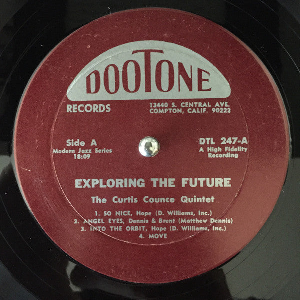 The Curtis Counce Quintet : Exploring The Future (LP, Album, RE)